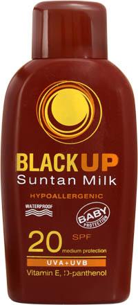 Black up млеко за сончање 20 СПФ Black up млеко за сончање 20 СПФ